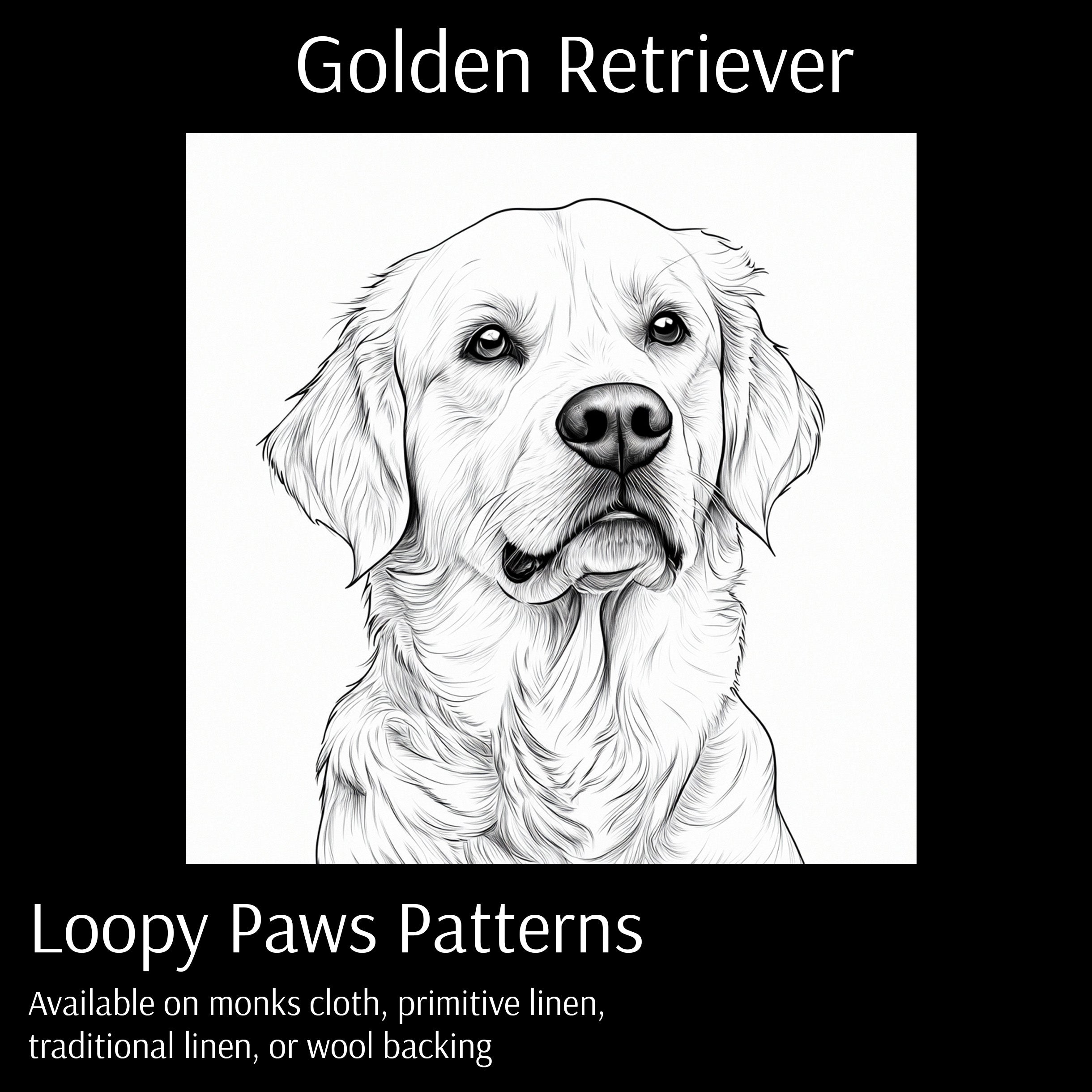 Golden Retriever - Loopy Paws Pattern